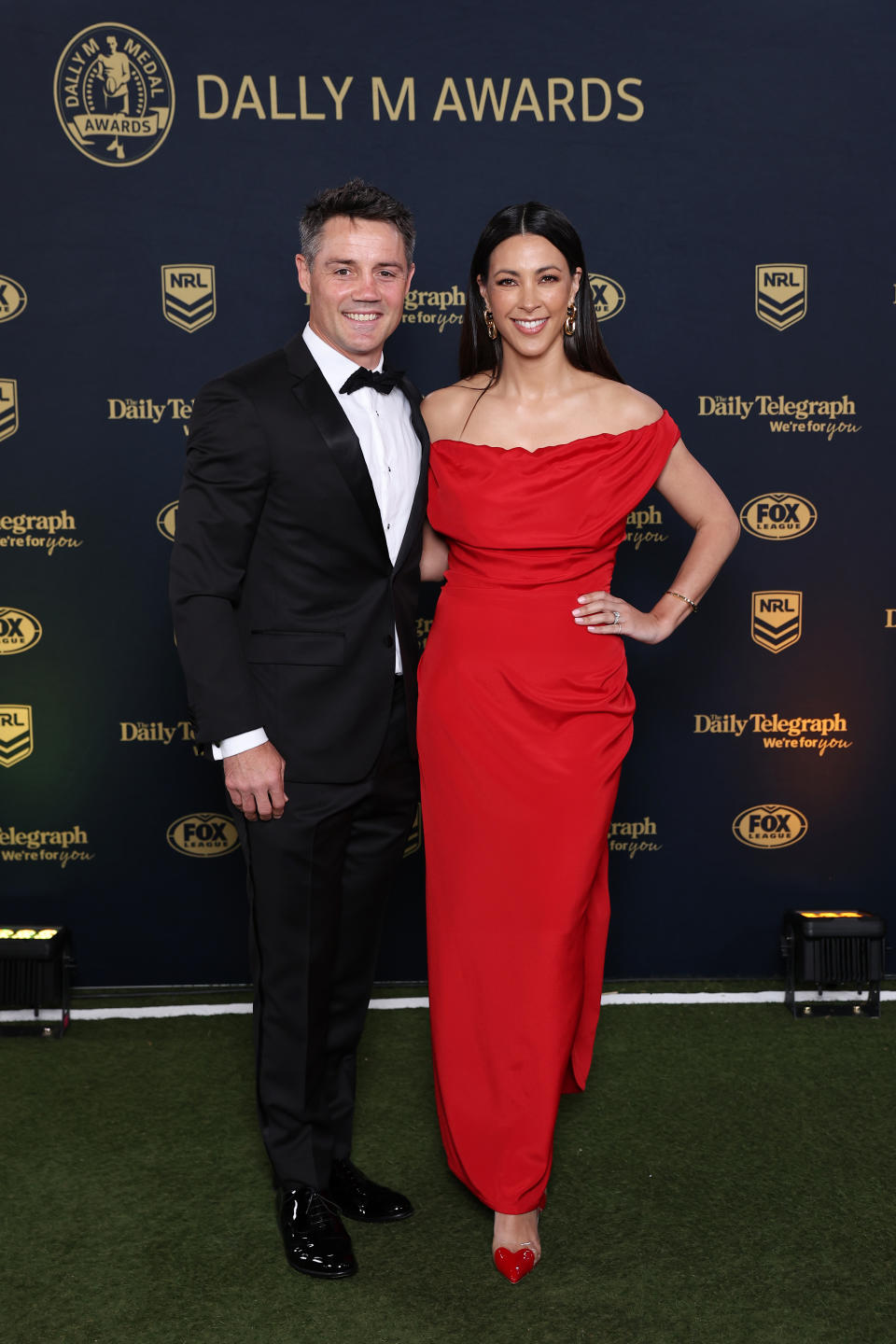 Cooper Cronk and wife Tara Rushton at the Dally M.