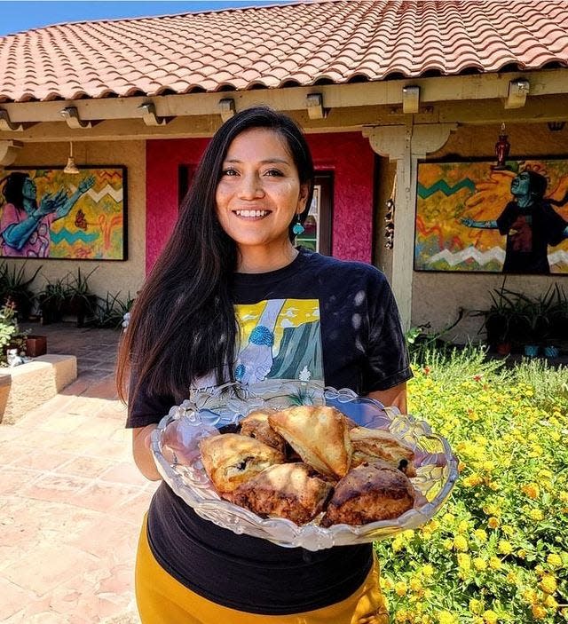 Thalia Roessel offers scones and other sweet treats made with indigenous ingredients.