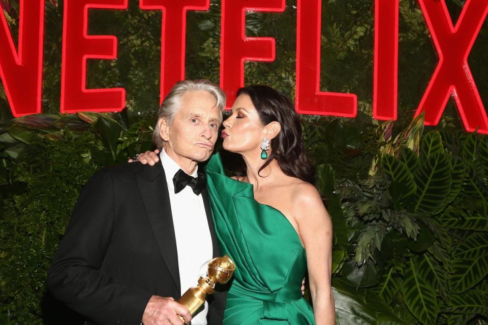 Michael Douglas and Catherine Zeta-Jones attend the Netflix 2019 Golden Globes After Party on January 6, 2019 (Getty Images for Netflix)