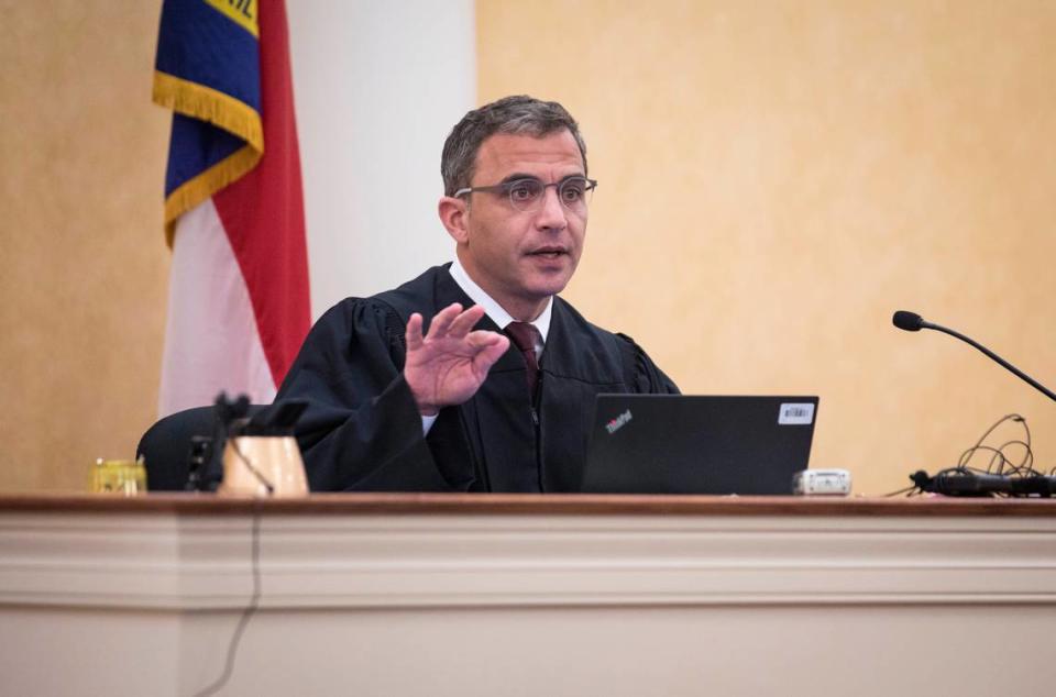 Orange County Superior Court Judge Allen Baddour, pictured here, voided a settlement on Wednesday, Feb. 12, 2020 that required UNC Chapel Hill to pay $2.5 million and give the Silent Sam Confederate monument to the Sons of Confederate Veterans.