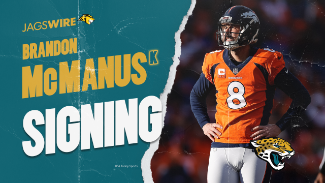 Jaguars sign K Brandon McManus, waive K Riley Patterson