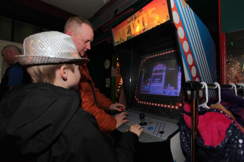 1984 in downtown Springfield is full of vintage video arcade games.