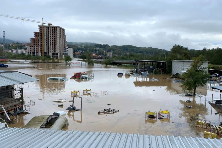 Inundaciones tras fuertes lluvias en Kiseljak, Bosnia-Herzegovina, 4 de octubre de 2024 (Rusmir SMAJILHODZIC)