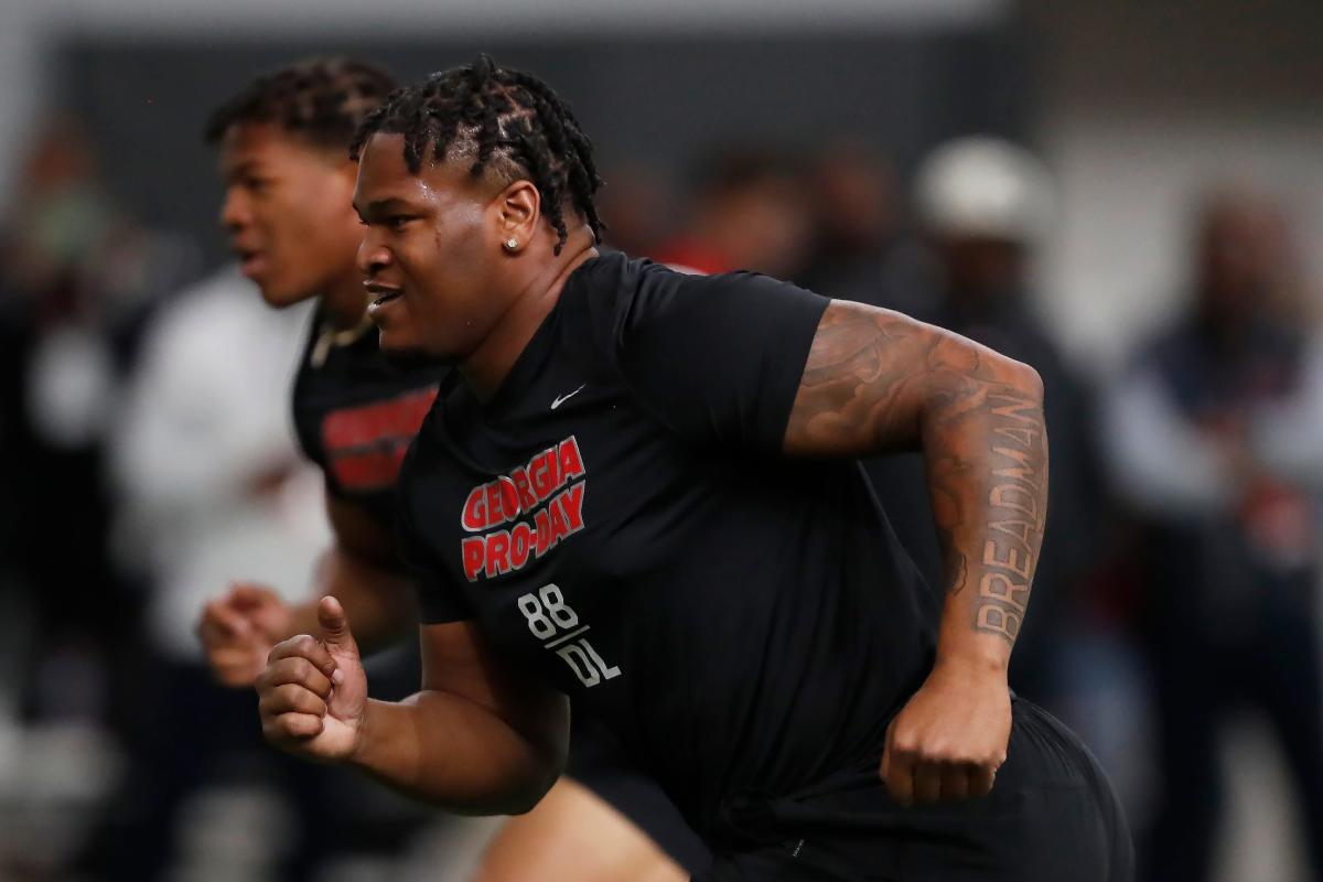 Football Pro Day Appearance by Jalen Carter, Stetson