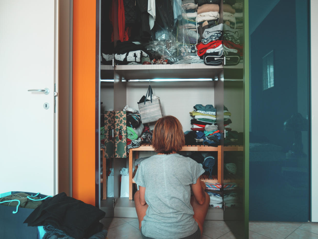 Cleaning helps us filter out the larger picture by giving us something to have power over — even if it's something as small as organizing our books by color.