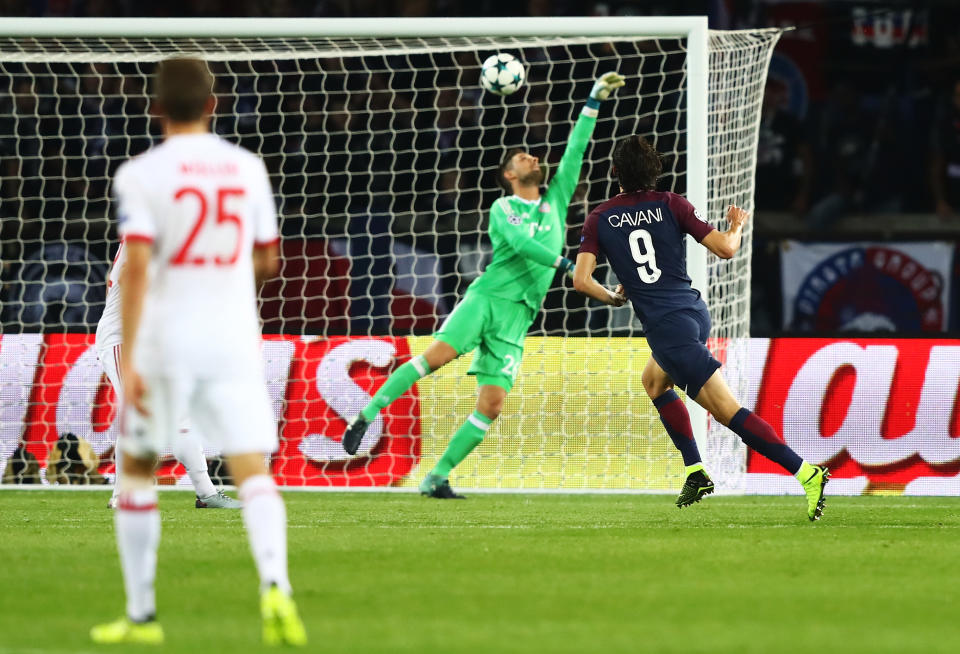 Edinson Cavani erzielte das 2:0 für Paris