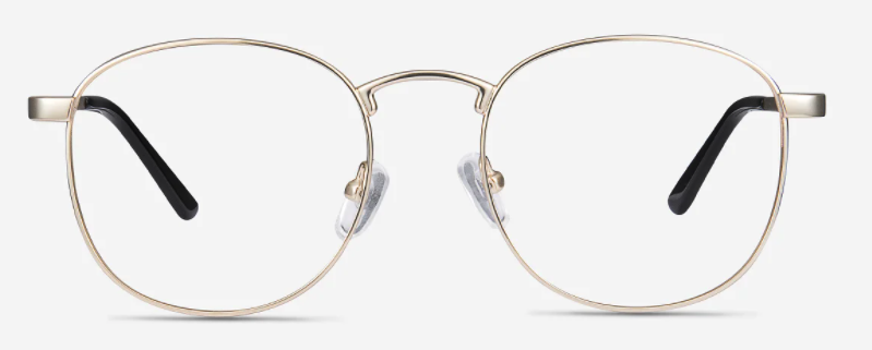 St Michel Round Golden Eyeglasses gaming glasses