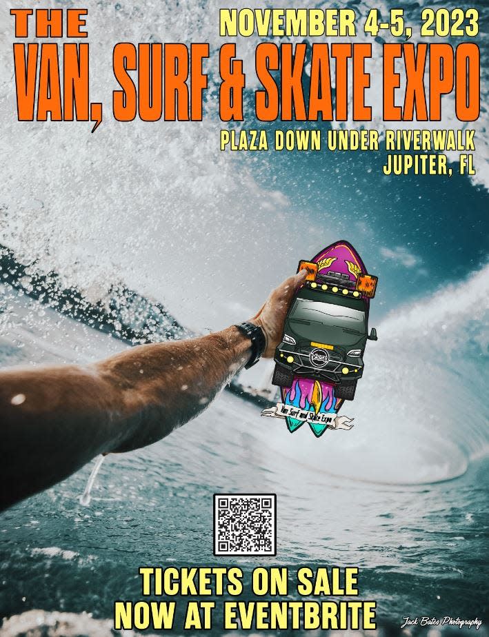 The 2023 Van, Surf & Skate Expo will be held Saturday, Nov. 4 and Sunday, Nov. 5 at Plaza Down Under on the Riverwalk in Jupiter.