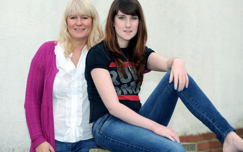 Susie Green, the chief executive of Mermaids, with her own child, Jackie, who transitioned from boy to girl as a teenager - Ross Parry Agency/SWNS.com