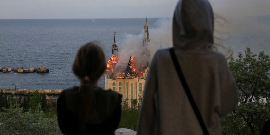 Aftermath of Russia's strike on Odesa