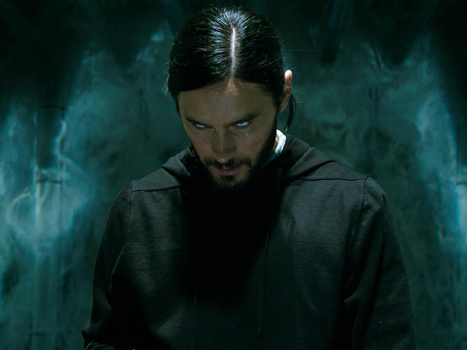 Jared Leto as Michael Morbius in "Morbius."