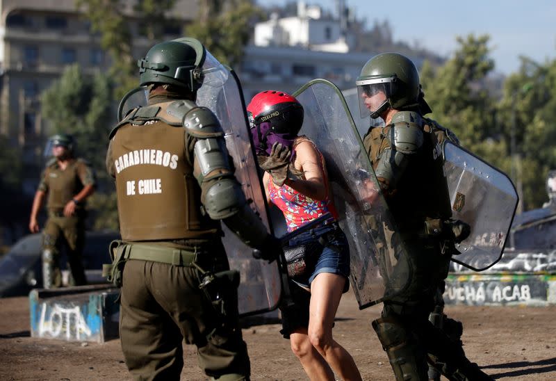 Protest against Chile's government in Santiago