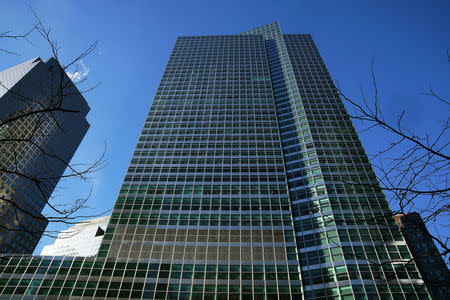 The Goldman Sachs Headquarters building is pictured in the Manhattan borough of New York City, New York, U.S., December 19, 2018. REUTERS/Carlo Allegri/File Photo