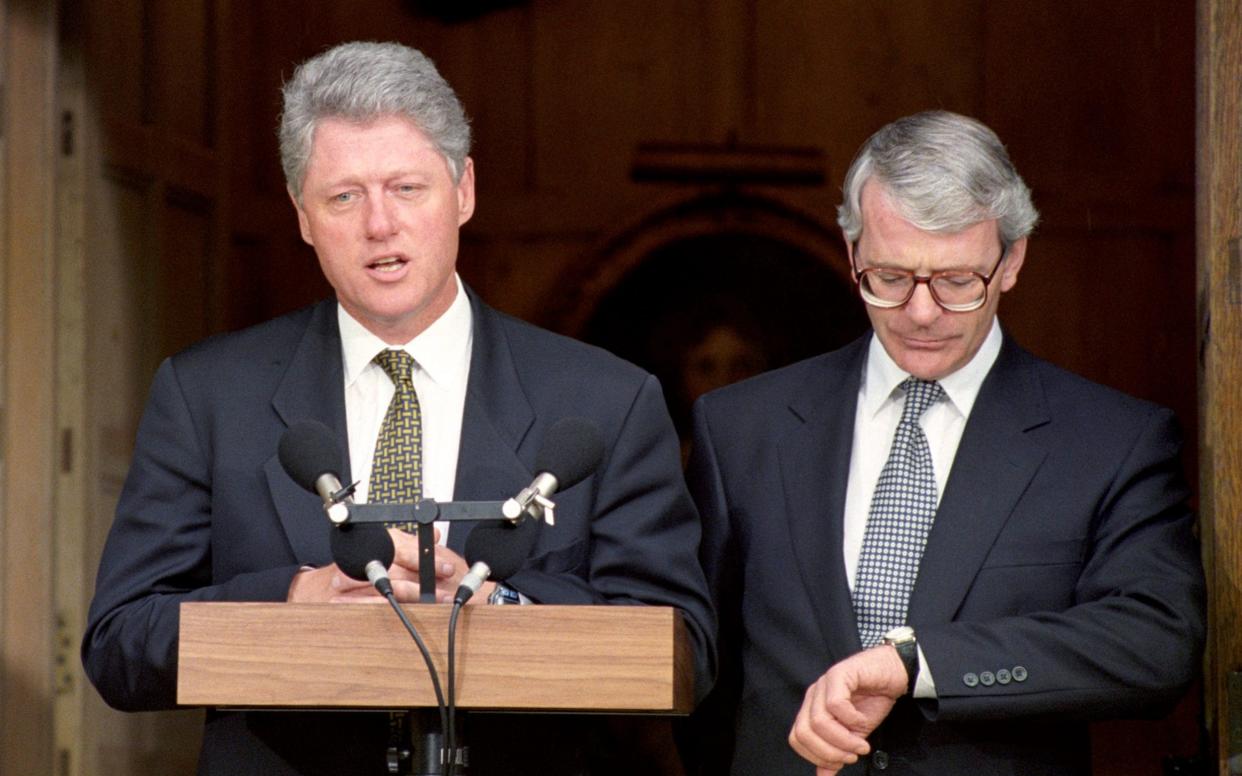 John Major and Bill Clinton enjoyed an amicable relationship during their time in office - PA
