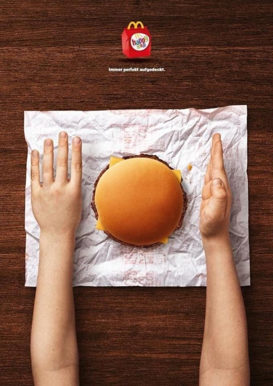 “Siempre perfectamente envuelta”, aseguraba esta campaña lanzada por McDonald's en Alemania. (Foto: <a href="http://www.mcdonalds.de/de/home" rel="nofollow noopener" target="_blank" data-ylk="slk:McDonald's;elm:context_link;itc:0;sec:content-canvas" class="link ">McDonald's</a>).