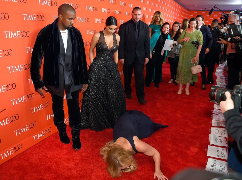Amy Schumer just pranked Kimye on the TIME 100 Gala red carpet