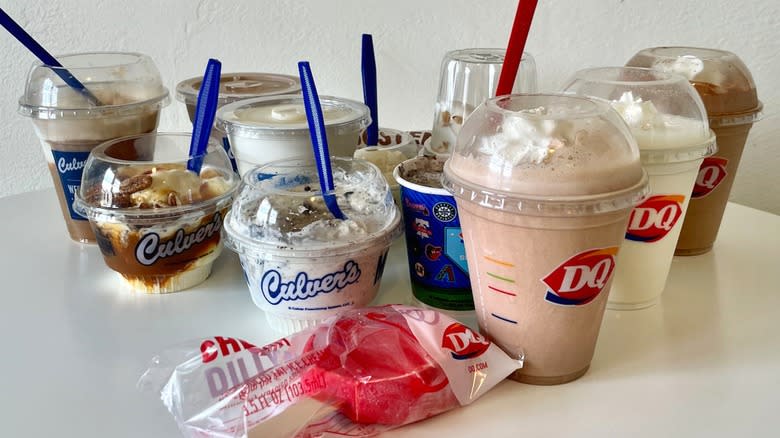 Culver's and Dairy Queen frozen treats