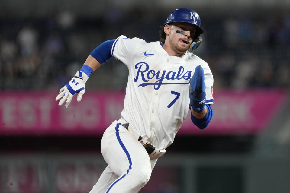 Bobby Witt Jr.。(Photo by Ed Zurga/Getty Images)