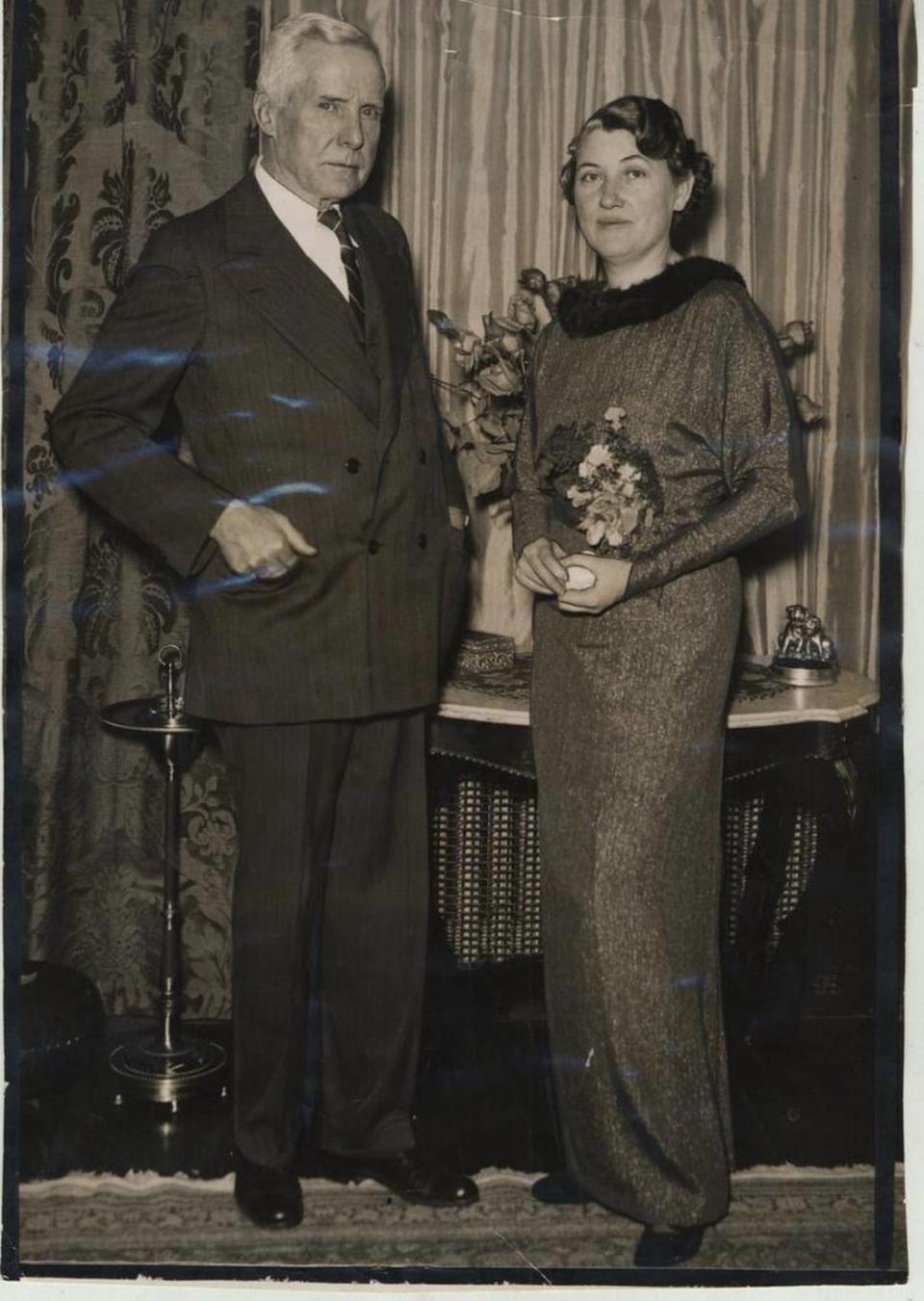 Nell Donnelly and her second husband, James A. Reed.