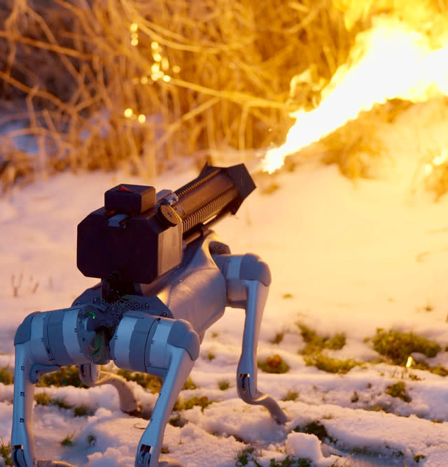 Robot Dog Flamethrower Goes On Sale