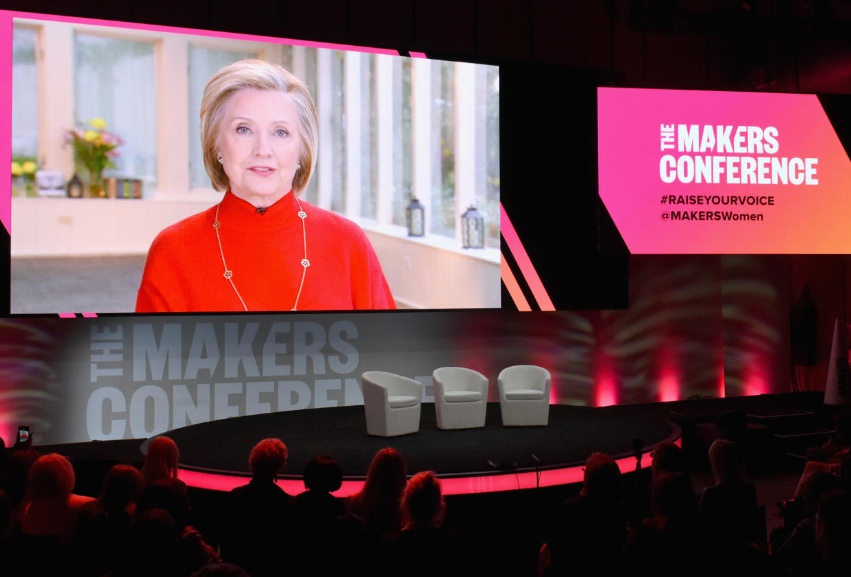 Hillary Clinton beeindruckte mit einer emotionalen Rede bei der MAKERS Conference. (Bild: Getty Images)