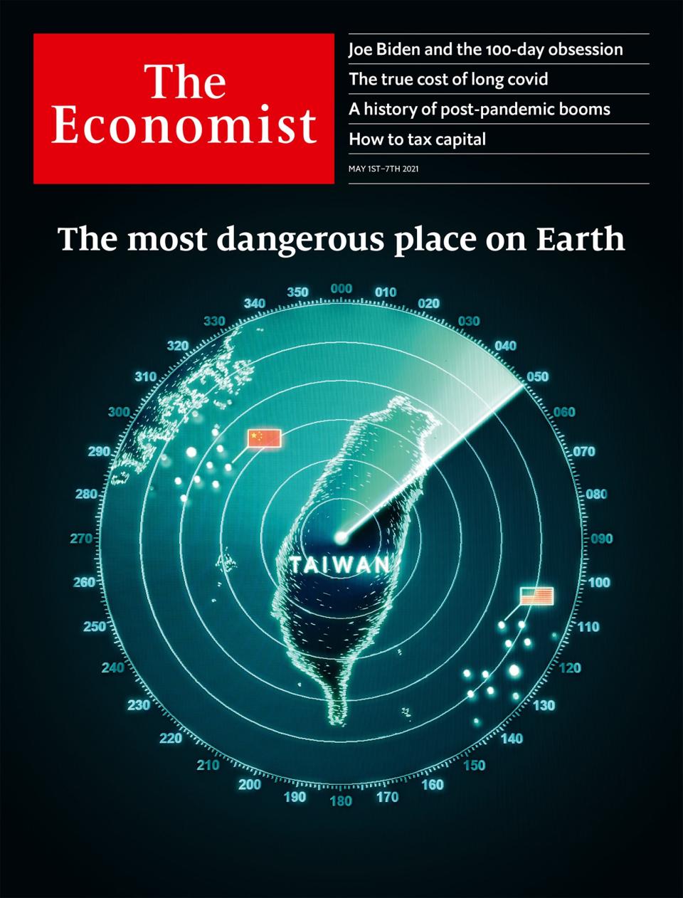 《經濟學人》稱台灣是地球最危險地方。（圖／翻攝自The Economist臉書）