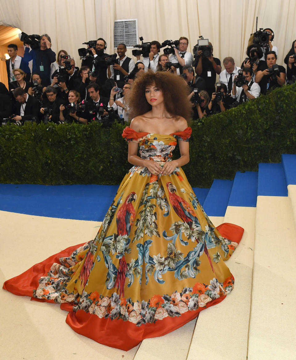 Zendaya at the "Rei Kawakubo/Comme des Garcons: Art Of The In-Between" Costume Institute Gala in 2017