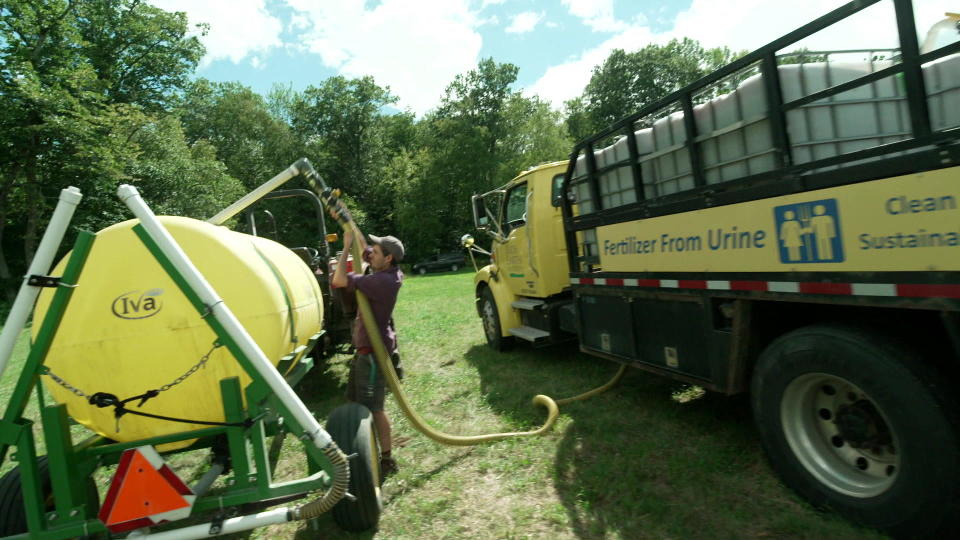 The Rich Earth Institute in Vermont collects, pasteurizes and distributes recycled human urine as agricultural fertilizer, to return precious nutrients and minerals to the soil.  / Credit: CBS News