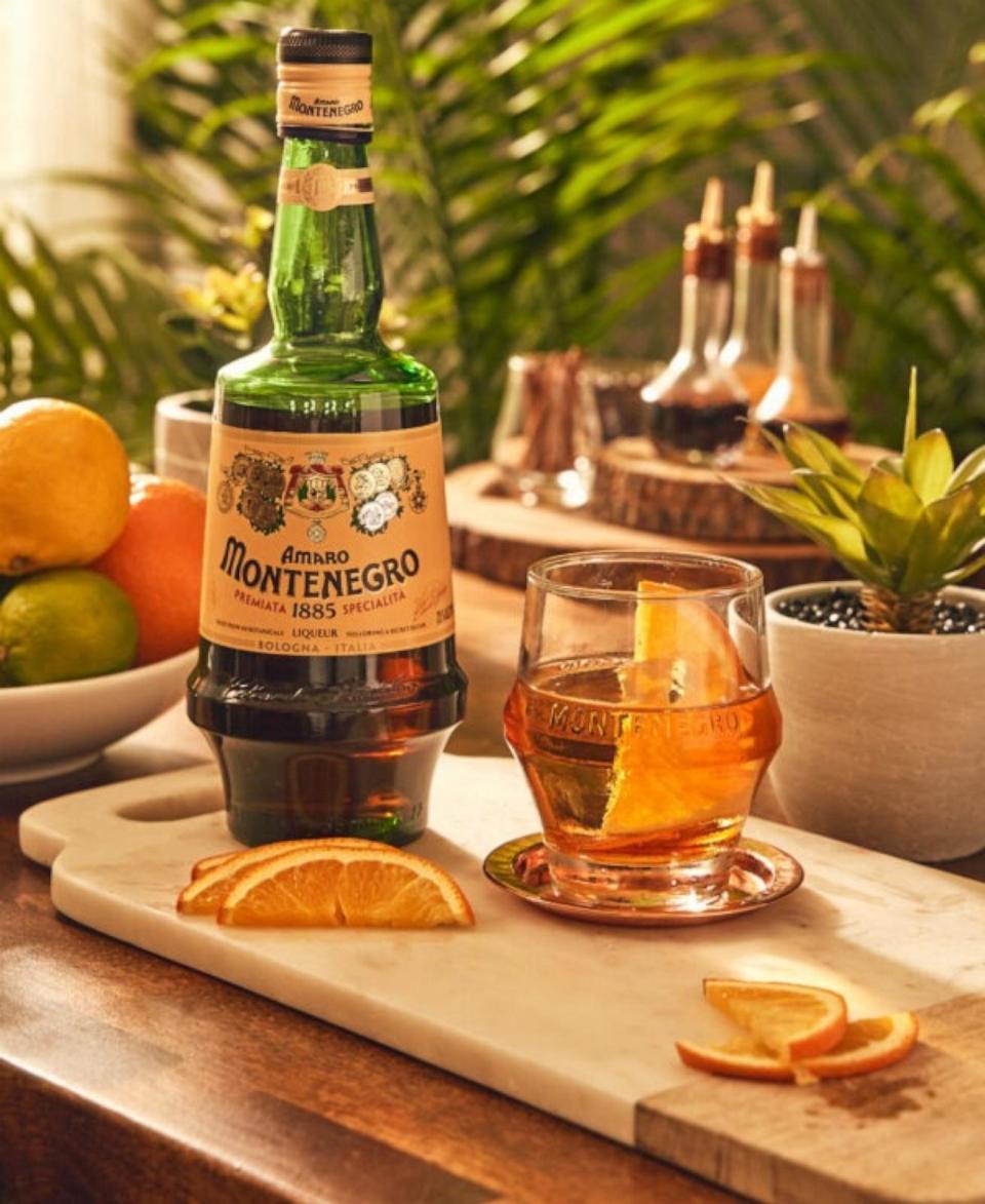 PHOTO: The M+M cocktail is made with Amaro Montenegro and Mezcal. (Gruppo Montenegro)