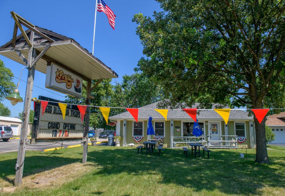 The former site of an ice cream shop at 12521 W. Farmington Road in Hanna City is now KP's Wings and Fries. Kelly Petersen and his two sons renovated the space into a small restaurant with a drive-through/walk-up window.