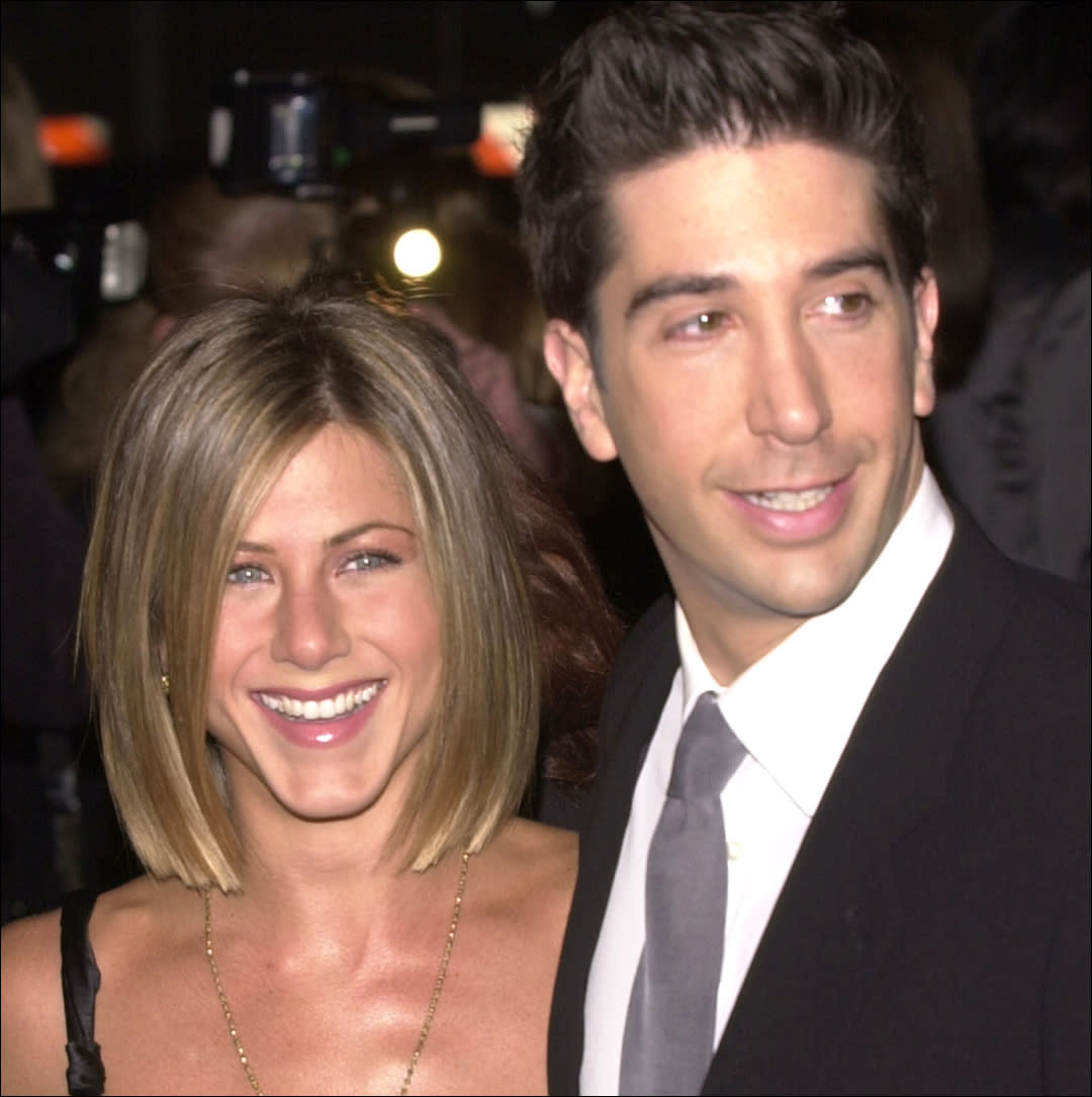  'Friends' couple Jennifer Aniston and David Schwimmer reunite for an Uber Eats Super Bowl commercial. 