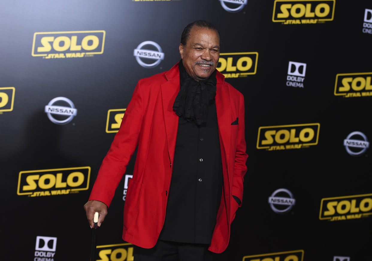 Billy Dee Williams arrives at the premiere of “Solo: A Star Wars Story” at El Capitan Theatre on Thursday, May 10, 2018, in Los Angeles. (Photo by Jordan Strauss/Invision/AP)