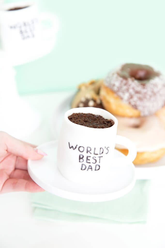 fathers day decorations worlds best dad cupcake