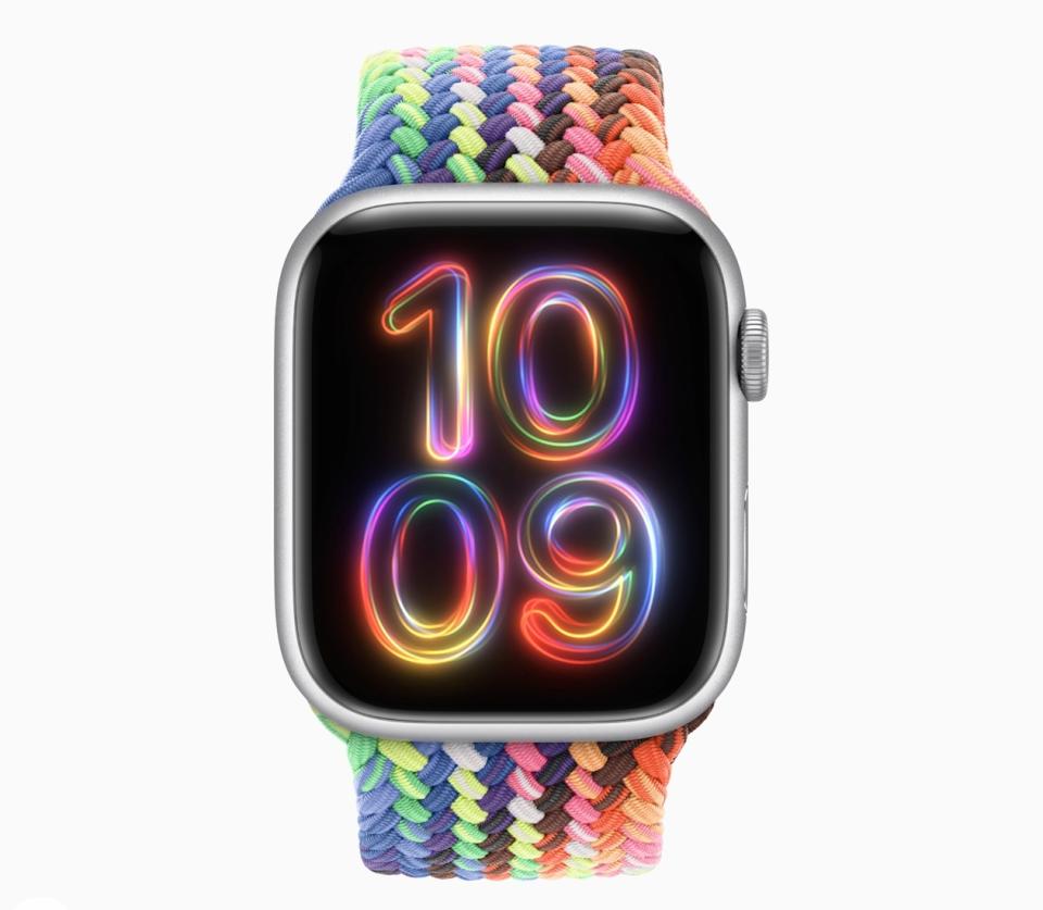 蘋果公布新款Apple Watch驕傲特別版編織單圈錶環、首度提供自訂選項的錶面與背景圖片