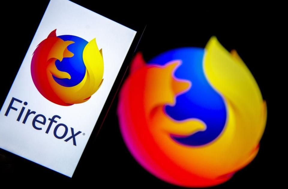 GettyImages 1187447326 ANKARA, TURKEY - DECEMBER 10: In this illustration photo web browser Mozilla Firefox logos are seen displayed on a laptop and phone screen in Ankara, Turkey on December 10, 2019. (Photo by Ali Balikci/Anadolu Agency/Getty Images)