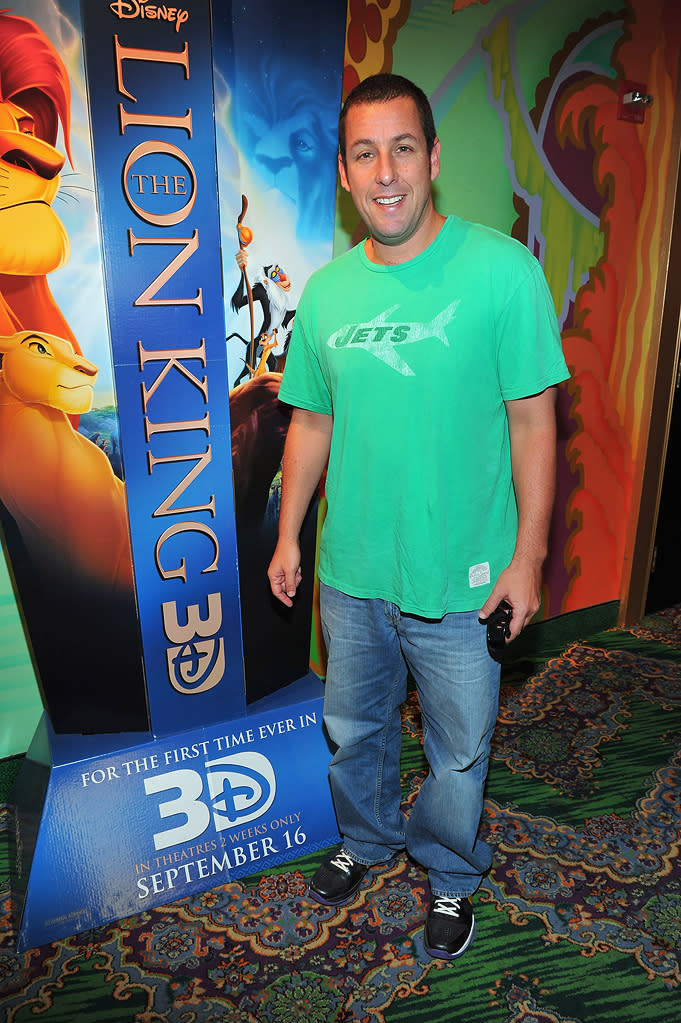 The Lion King 3D premiere 2011 Adam Sandler