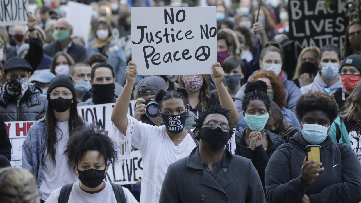 A Black Lives Matter protest in Salt Lake City. (Photo: Rick Bowmer/ASSOCIATED PRESS)