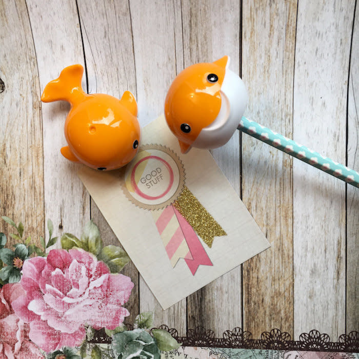 $1.76, The Pensnickety Co. <a href="https://www.etsy.com/listing/460978326/whale-pencil-sharpener-orange" target="_blank">Buy here.</a>