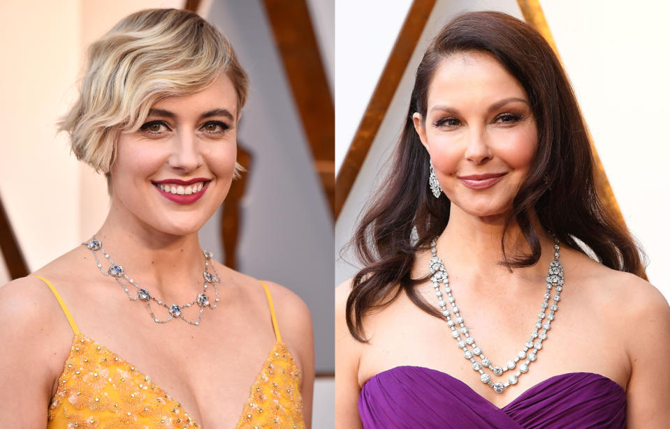 Greta Gerwig and Ashley Judd. (Photo: Getty Images)