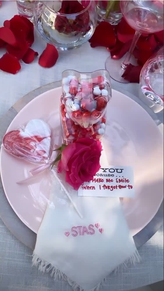 Kylie Jenner's Valentine's Day lunch | Kylie Jenner/Instagram