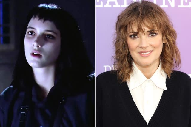Warner Bros; Amy Sussman/Getty Winona Ryder in 1988's Beetlejuice and in 2022