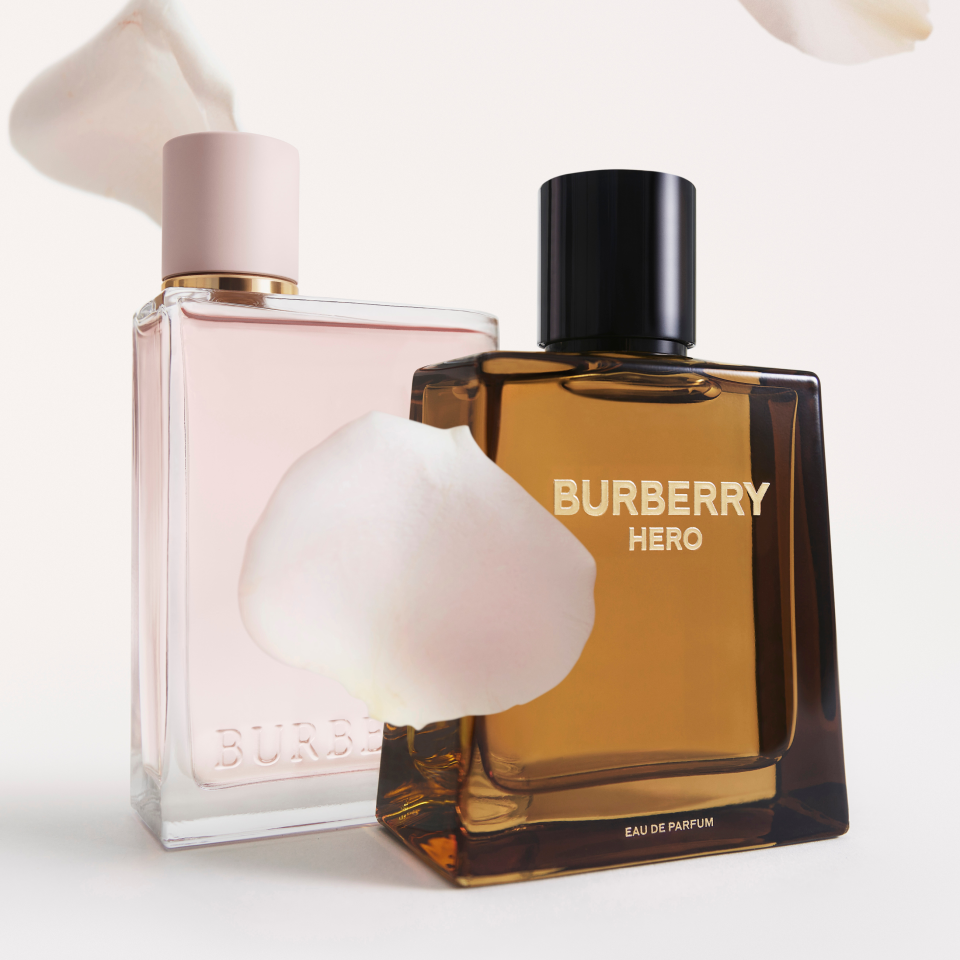 Burberry Her and Hero perfumes are available at Burberry Beauty Pop-Up. (PHOTO: Burberry)