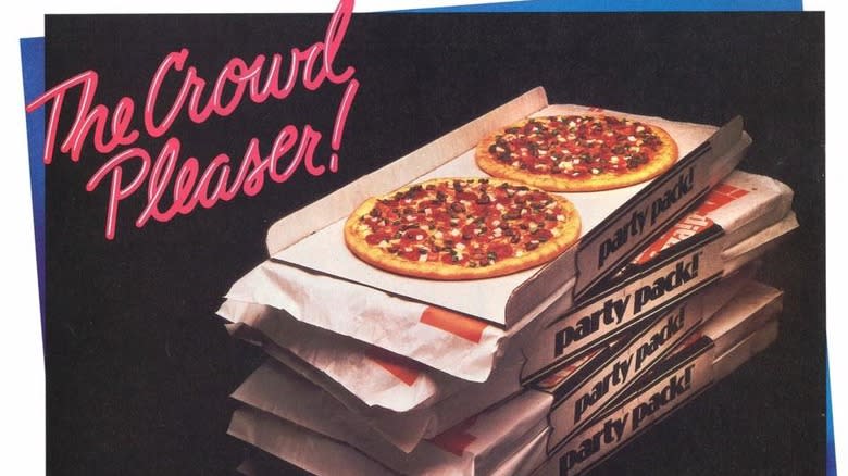 double pizza boxes stacked