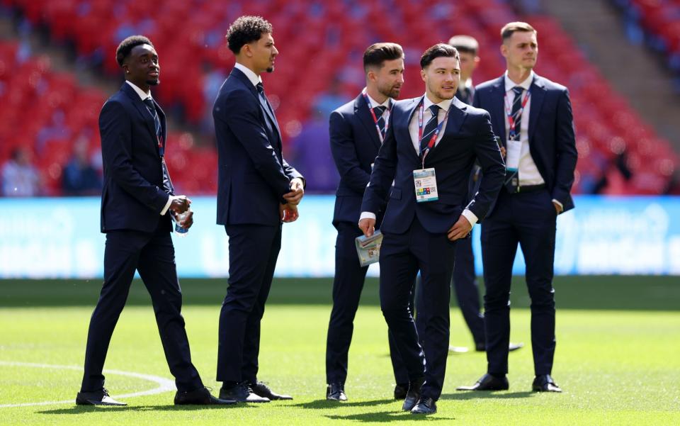 Coventry City players inspect the pitch prior to the Sky Bet Championship Play-Off Final - Getty Images/Richard Heathcote