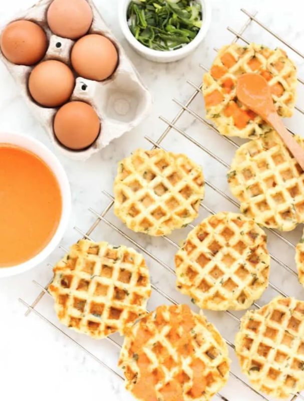 Dish by Dish<p>Drizzle these mashed potato and spring onion waffles with an amazing roasted red pepper sauce and you’ve got a power-packed snack!</p><p><strong>Get the recipe: <a href="https://www.dishbydish.net/mashed-potato-spring-onion-waffles-roasted-red-pepper-sauce/" rel="sponsored" target="_blank" data-ylk="slk:Mashed Potato and Spring Onion Waffles with Roasted Red Pepper Sauce;elm:context_link;itc:0;sec:content-canvas" class="link "><em>Mashed Potato and Spring Onion Waffles with Roasted Red Pepper Sauce</em></a></strong></p>