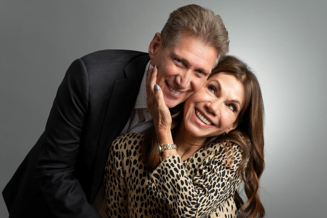 "Golden Bachelor" Gerry Turner and Theresa Nist pose for a portrait for USA TODAY the day after the season finale of the series. The couple announced on April 12, 2024, they're divorcing, three months after getting married on live TV Jan. 4, 2024.