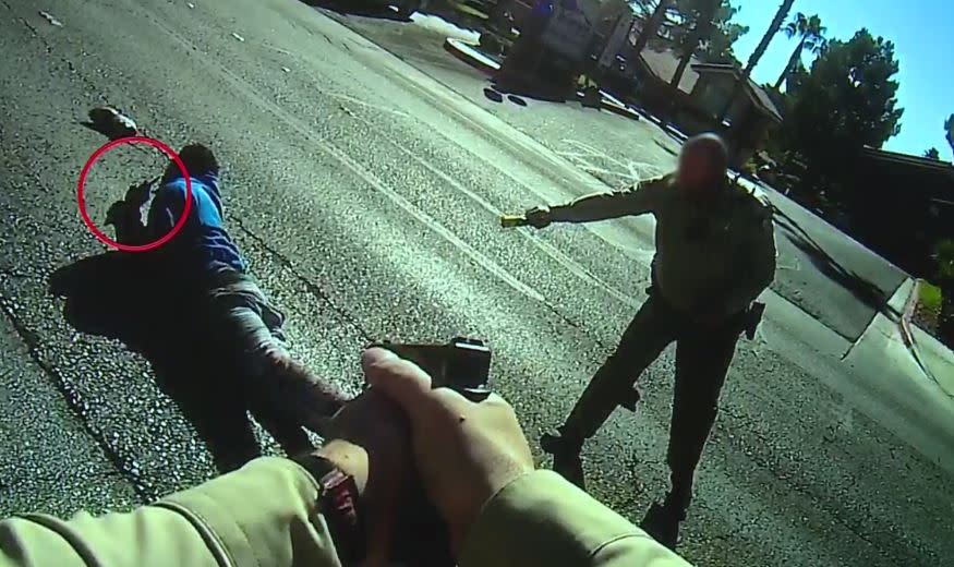 LVMPD release images of a deadly force incident on Oct. 31, 2023. (Credit: LVMPD)