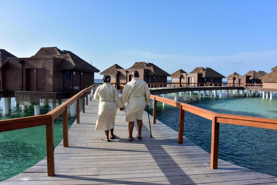 The couple enjoyed a two-night stay at the resort as a 23rd wedding anniversary celebration (Sandals)