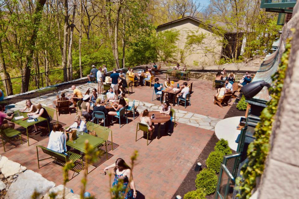 Understory's patio is tucked in the back and surrounded by a nature view