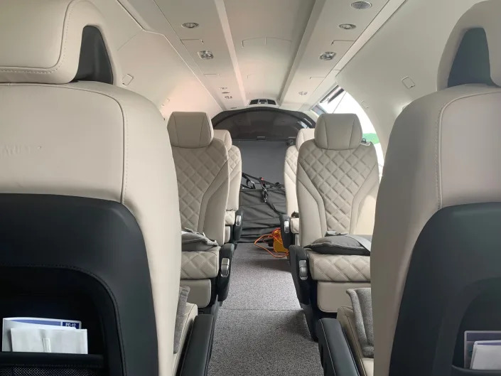 Inside the Pilatus PC-12 NGX.